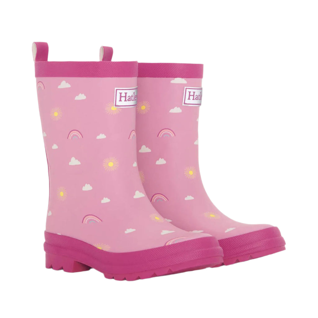 Girls Sun Charms Matte Rain Boots