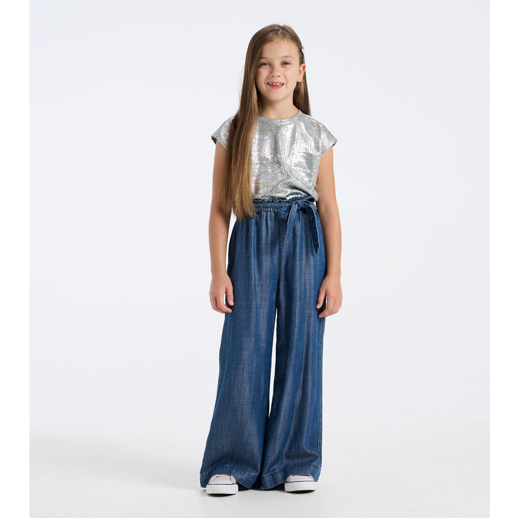 Girls Tencel Textured Paperbag Pants-BOTTOMS-Hatley-Joannas Cuties