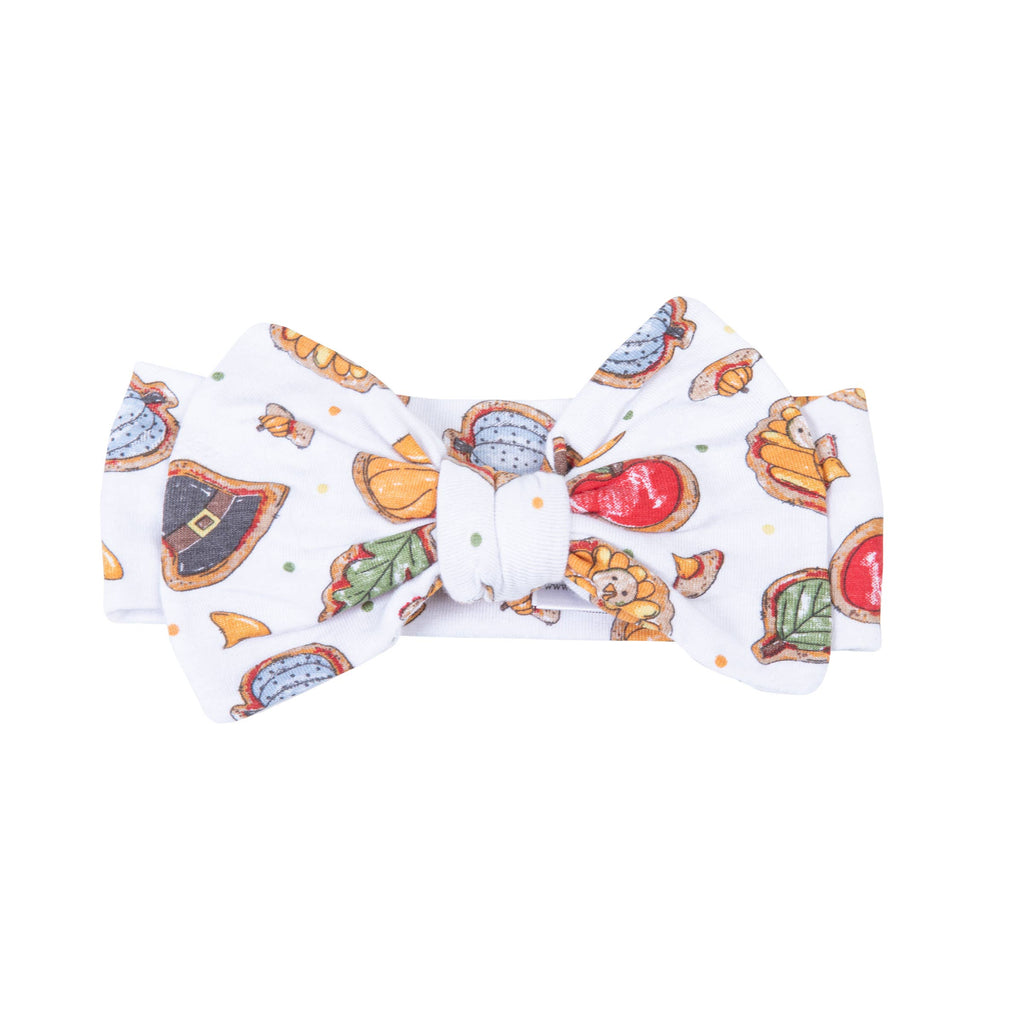 Gobble, Gobble Cookies Orange Printed Headband-HEADBANDS-Magnolia Baby-Joannas Cuties