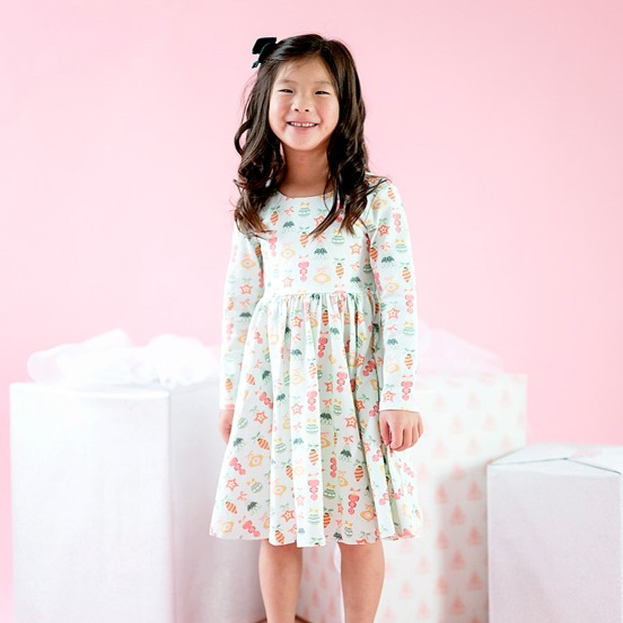 Gwendolyn Dress in Ornament - Pocket Twirl Dress-DRESSES & SKIRTS-Ollie Jay-Joannas Cuties