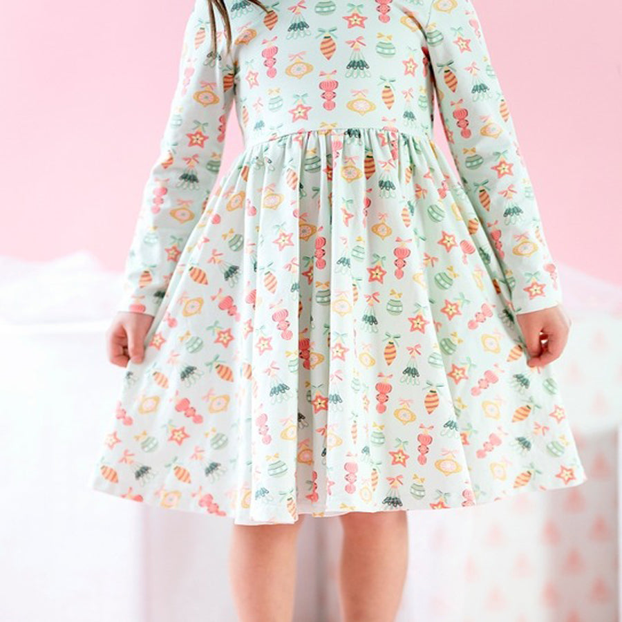 Gwendolyn Dress in Ornament - Pocket Twirl Dress-DRESSES & SKIRTS-Ollie Jay-Joannas Cuties