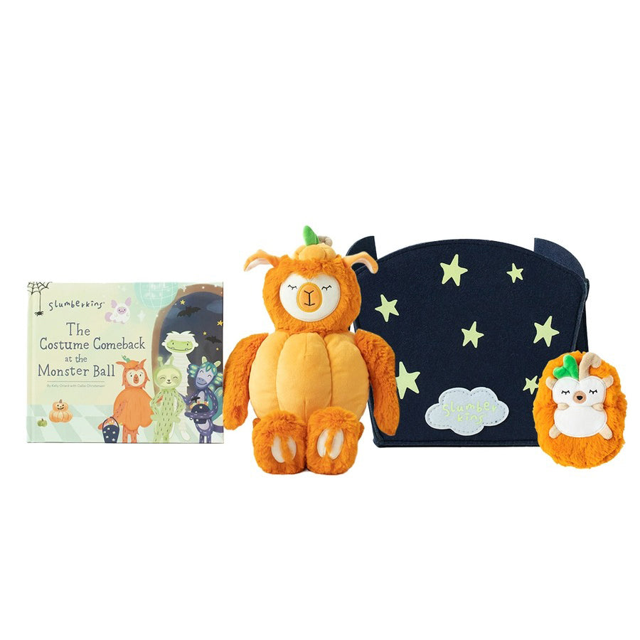 Halloween Gift Set -Pumpkin Kin + Hedgie Mini + Costume Book-TOYS-Slumberkins-Joannas Cuties