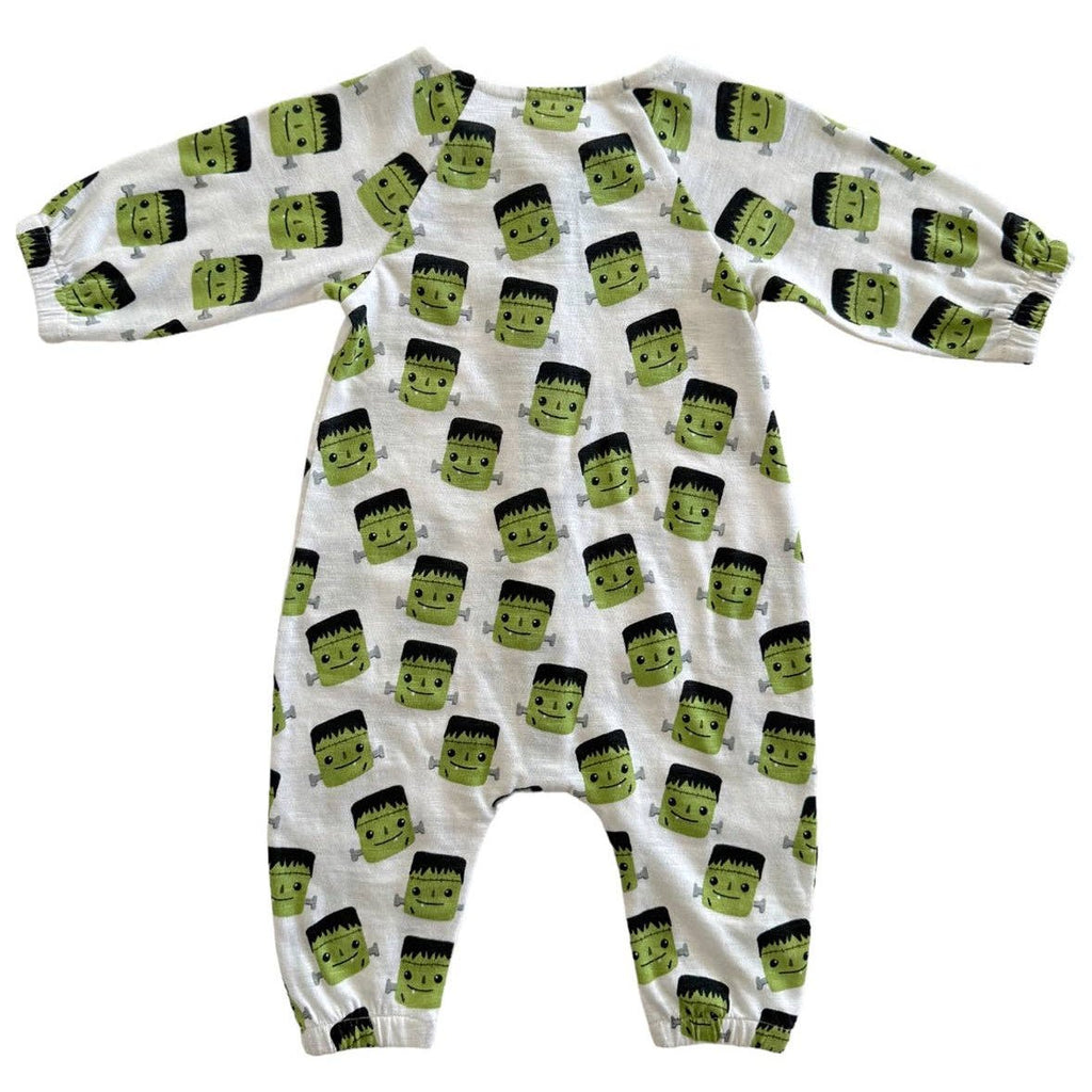 Halloween Monster / Organic Long Sleeve Bay Jumpsuit