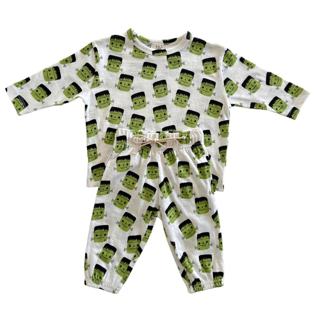 Halloween Monster - Organic Long Sleeve Tee & Pant Set