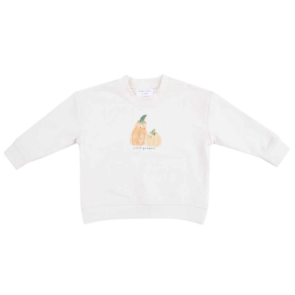 Halloween Tutus and Tops - Little Pumpkin Drop Sleeve Sweatshirt