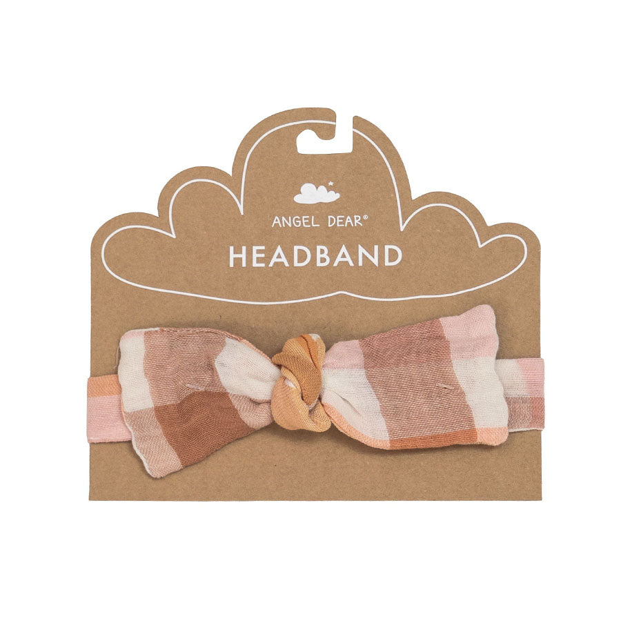 Headband - Harvest Plaid-HEADBANDS-Angel Dear-Joannas Cuties