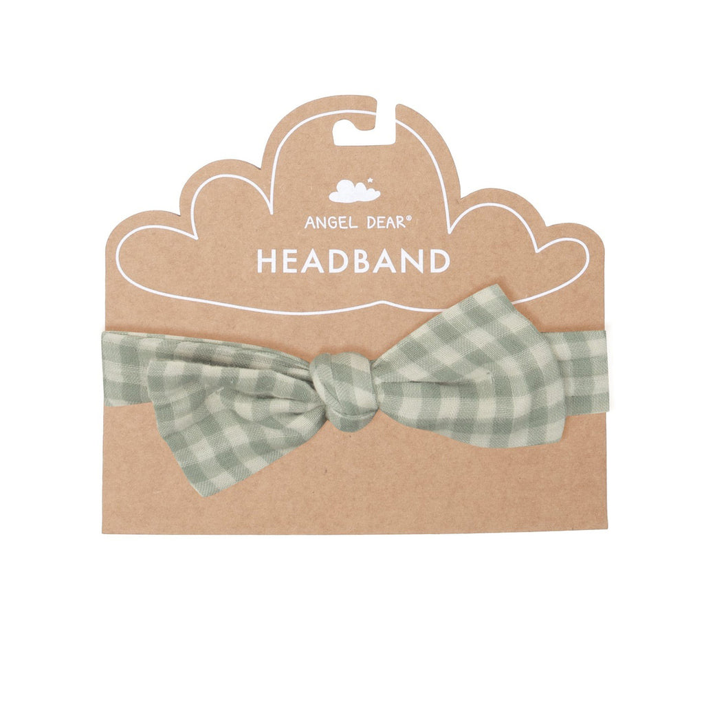 Headband - Mini Green Gingham