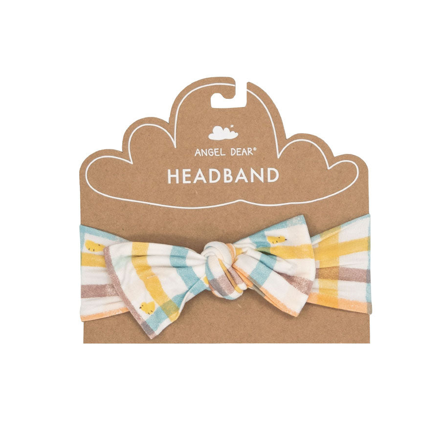 Headband - Plaid With Chicks-HEADBANDS-Angel Dear-Joannas Cuties