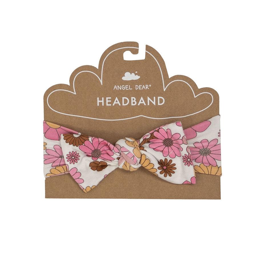 Headband - Retro Floral-HEADBANDS-Angel Dear-Joannas Cuties