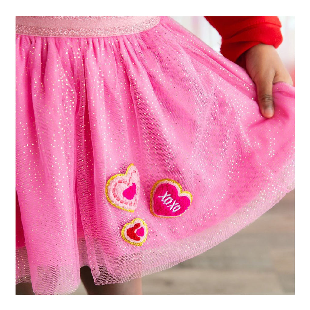 Heart Patch Valentine's Day Tutu-DRESSES & SKIRTS-Sweet Wink-Joannas Cuties