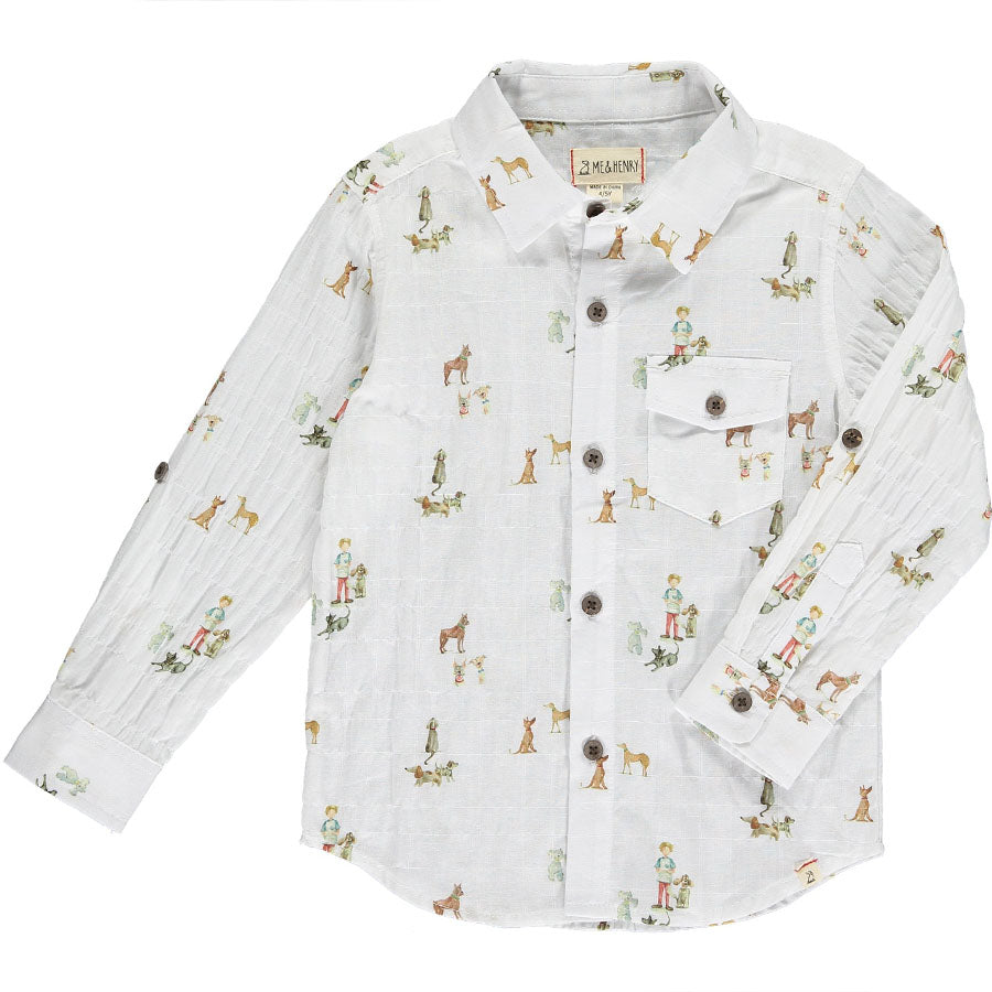 Henry All Over Print Graphic Shirt-TOPS-Me + Henry-Joannas Cuties