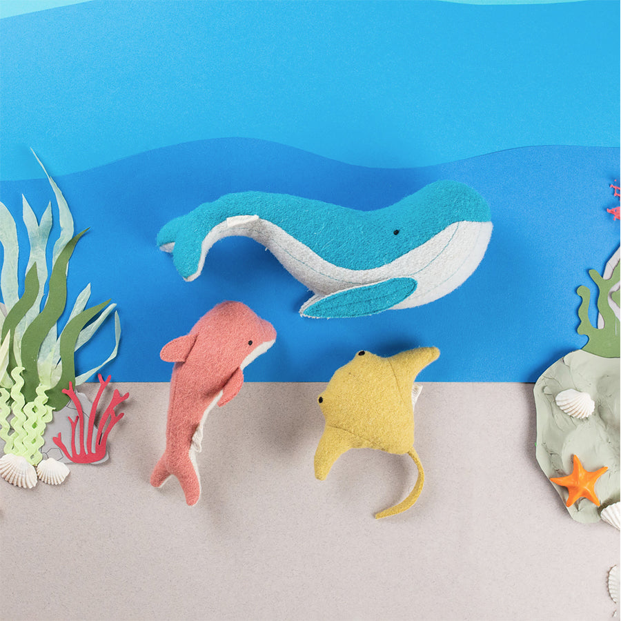 Holdie Ocean Animals - Multi-SOFT TOYS-Olliella-Joannas Cuties