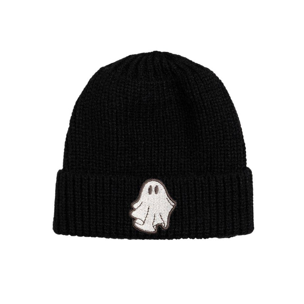 Ghost Patch Halloween Beanie