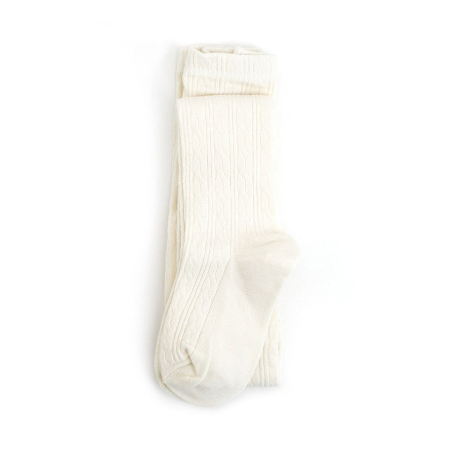 Ivory Cable Knit Tights-SOCKS, TIGHTS & LEG WARMERS-Little Stocking Co.-Joannas Cuties