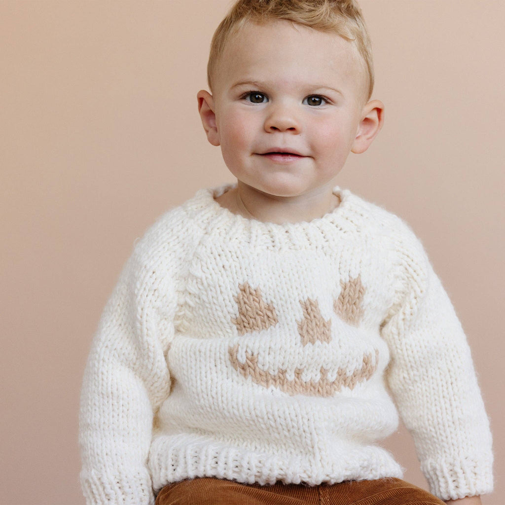 Jack-o-lantern Sweater Cream