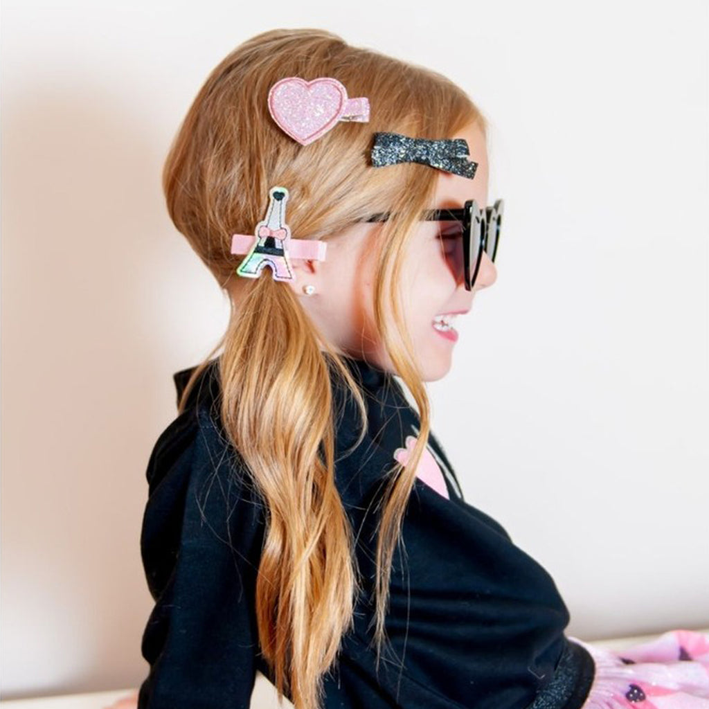 J'adore Paris Clip Set - Kids Hair Clip Set-HAIR CLIPS-Sweet Wink-Joannas Cuties