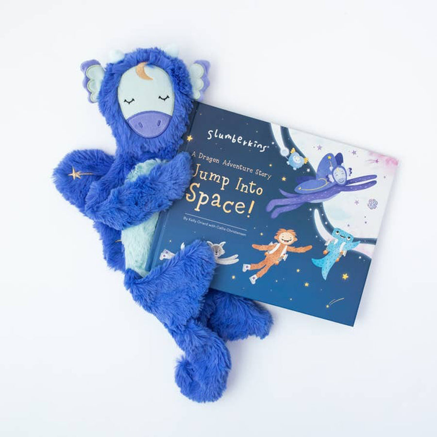 Jump Into Space Hardcover Book + Dragon Snuggler-SOFT TOYS-Slumberkins-Joannas Cuties