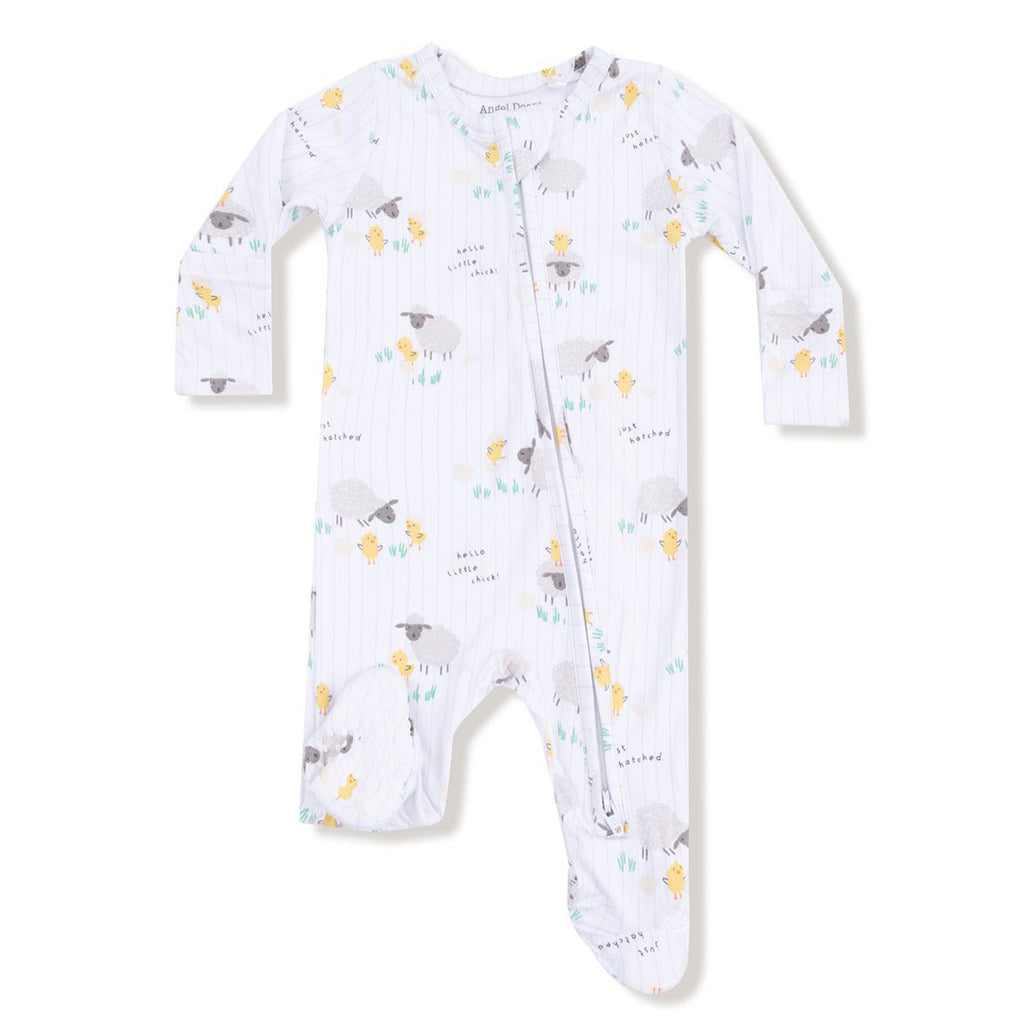 Just Hatched - Unisex 2 Way Zipper Footie