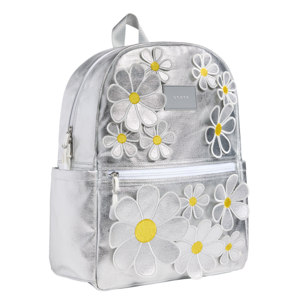 Kane Backpack - Metallic 3D Daisies