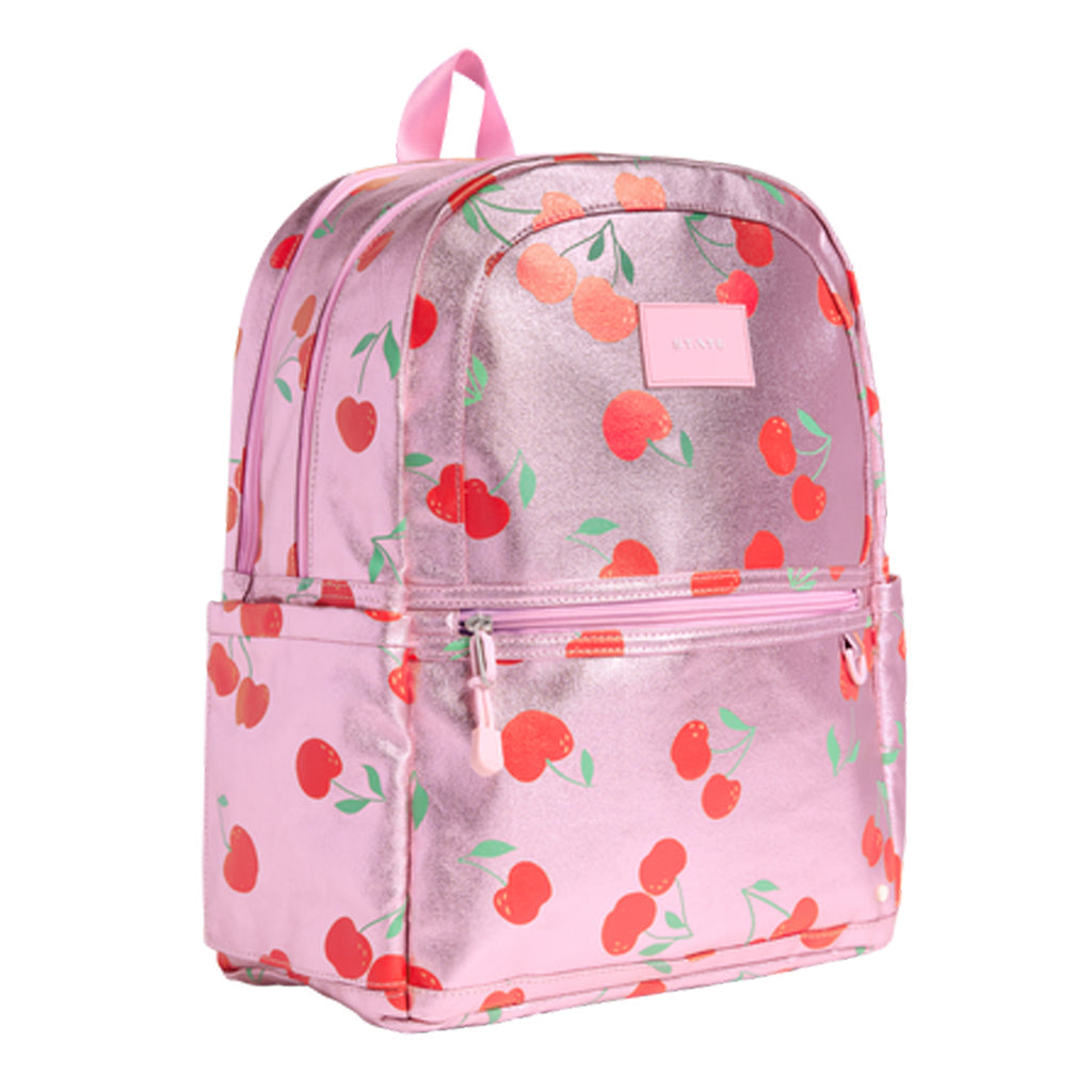 Kane Double Pocket Backpack - Metallic Cherries