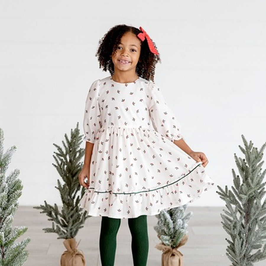 Kiki Dress in Holly Berry