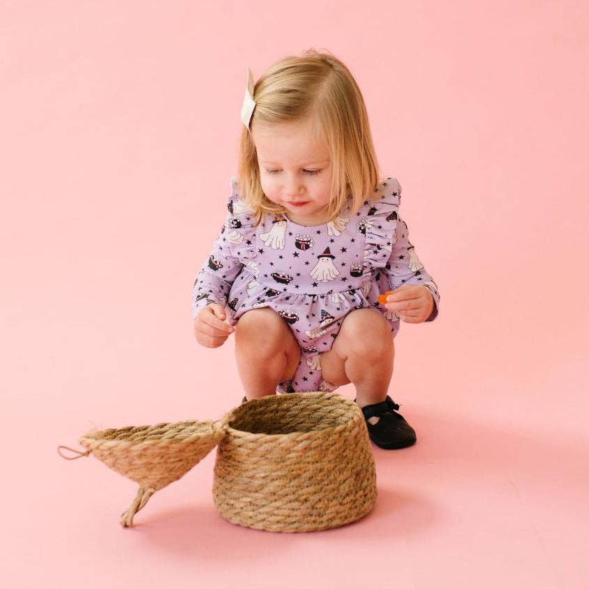 Leah Romper in Purple Cauldron