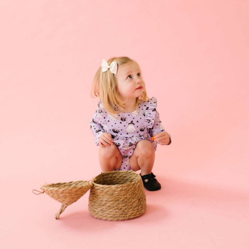 Leah Romper in Purple Cauldron