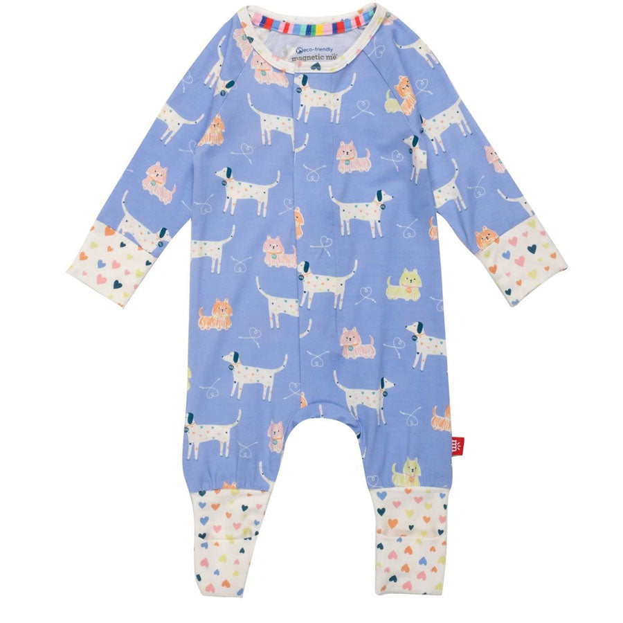 Leash On Life Modal Magnetic Grow With Me Convertible Coverall-OVERALLS & ROMPERS-Magnetic Me-Joannas Cuties