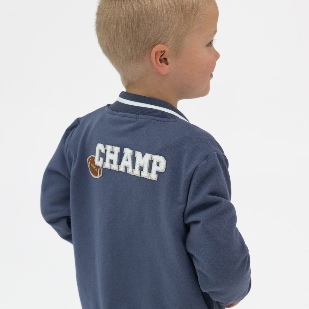 Letterman Jacket- Footballs French Terry