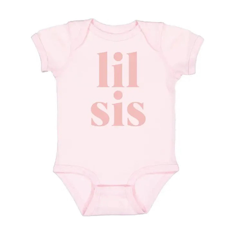Lil Sis Short Sleeve Bodysuit - Pregnancy Announcement-BODYSUITS-Sweet Wink-Joannas Cuties