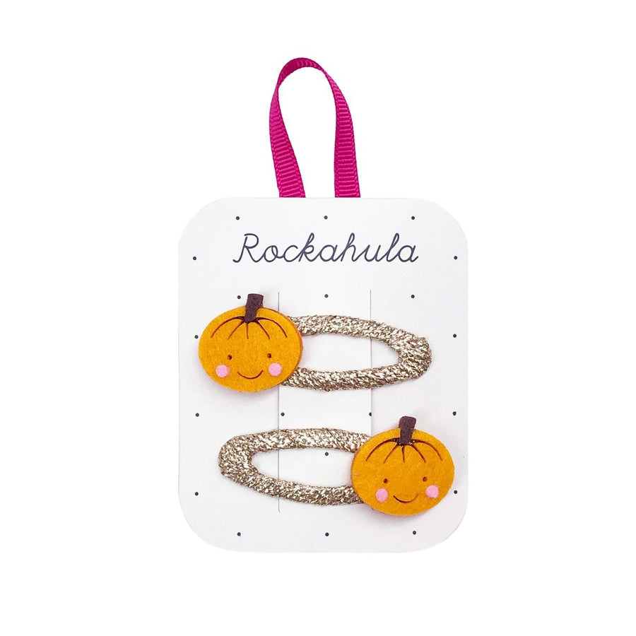 Little Pumpkin Clips-HAIR CLIPS-Rockahula Kids-Joannas Cuties