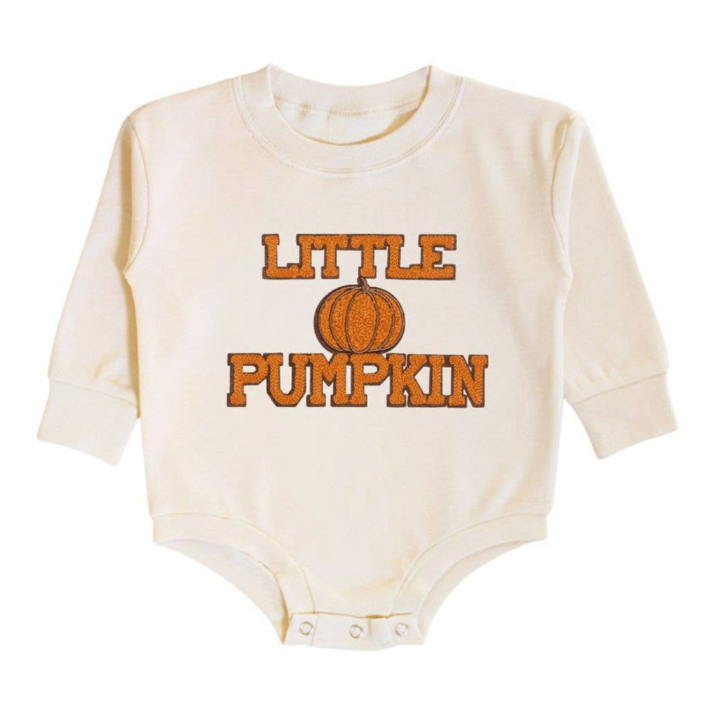 Little Pumpkin Patch Long Sleeve Romper