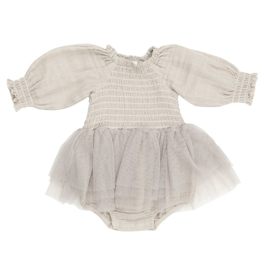 Long Sleeve Bubble Tutu - Oatmeal