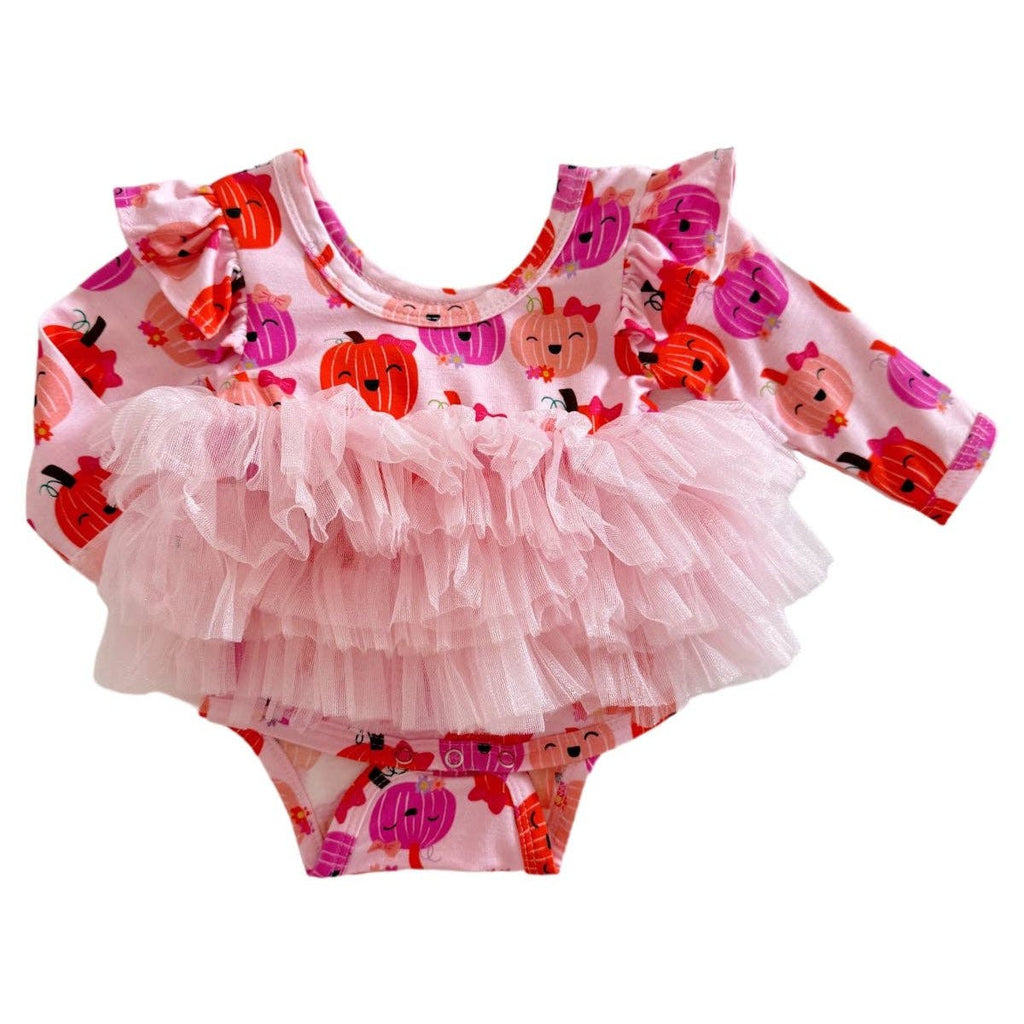 Long Sleeve Tutu Bodysuit - Miss Pumpkin