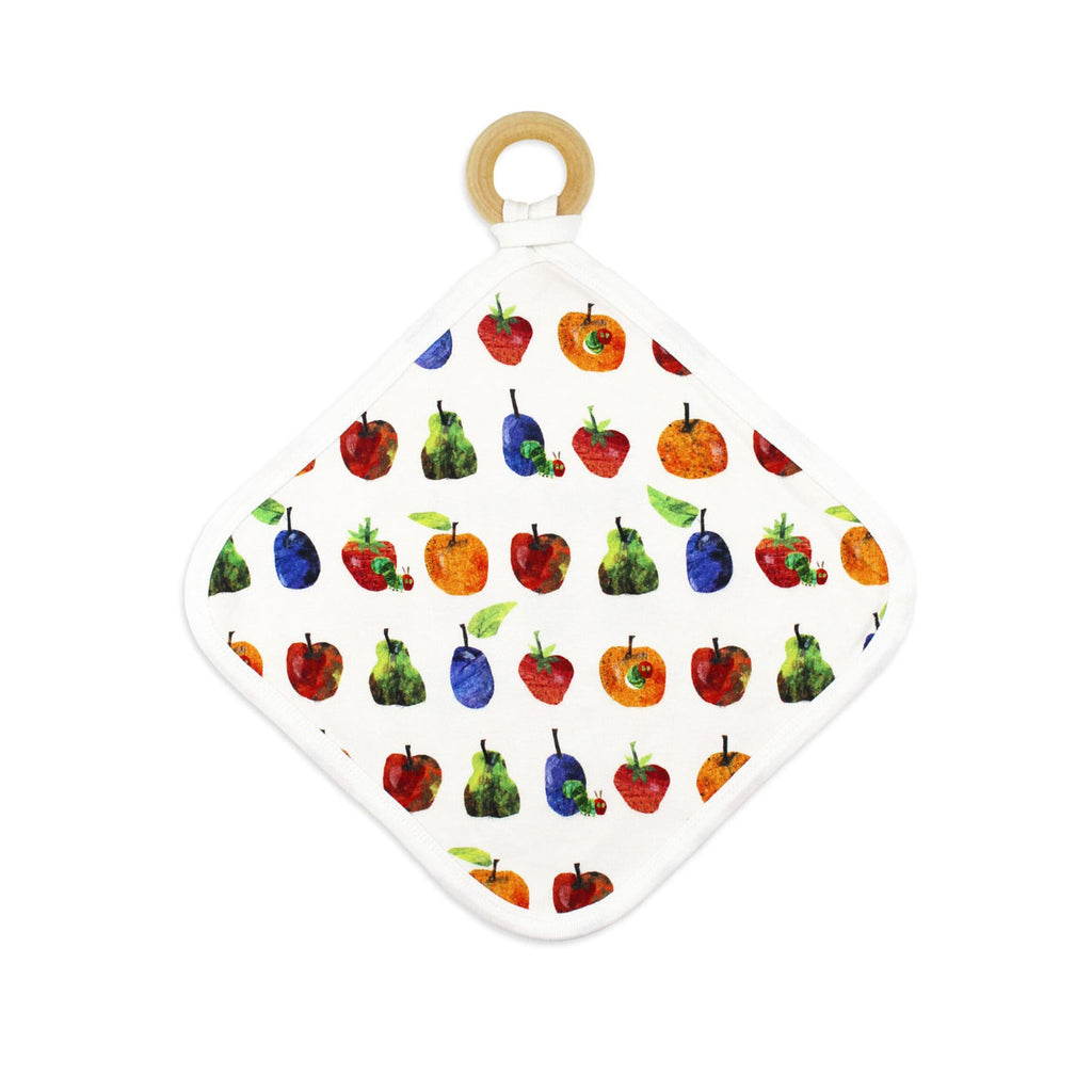 Lovey With Removable Teething Ring In Fruit-SECURITY BLANKETS-L'ovedbaby-Joannas Cuties