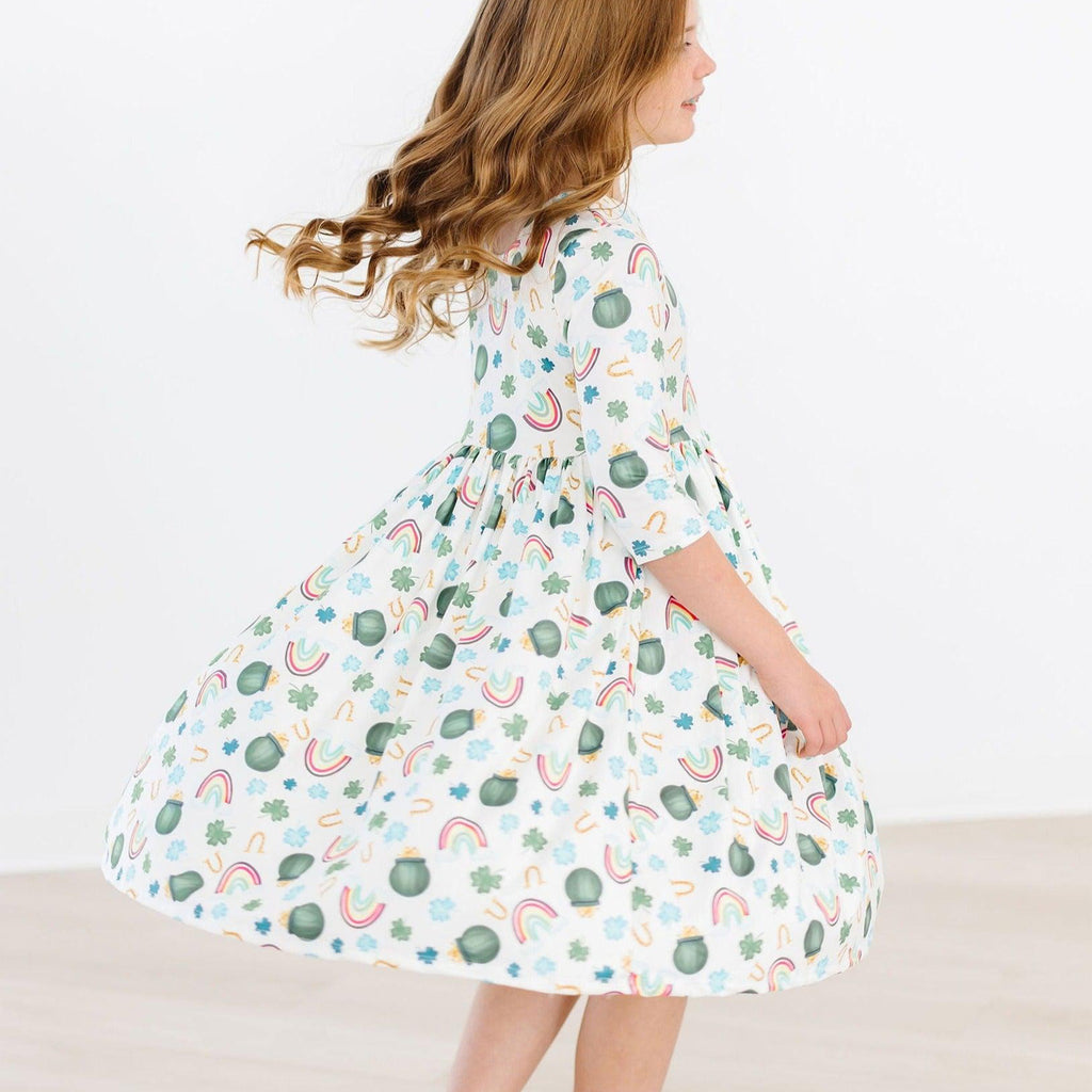 Luck Of The Irish Pocket Twirl Dress-DRESSES & SKIRTS-Mila & Rose-Joannas Cuties