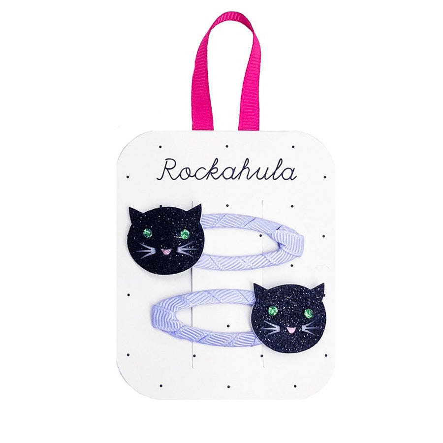Lucky Black Cat Clips-HAIR CLIPS-Rockahula Kids-Joannas Cuties