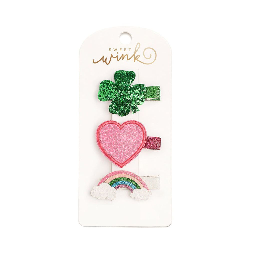 Lucky Charm St. Patrick's Day Clip Set-HAIR CLIPS-Sweet Wink-Joannas Cuties