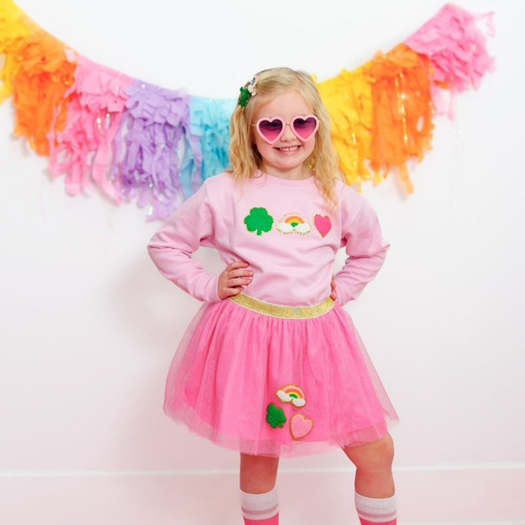 Lucky Patch St. Patrick's Day Tutu - Kids Dress Up Skirt-DRESSES & SKIRTS-Sweet Wink-Joannas Cuties