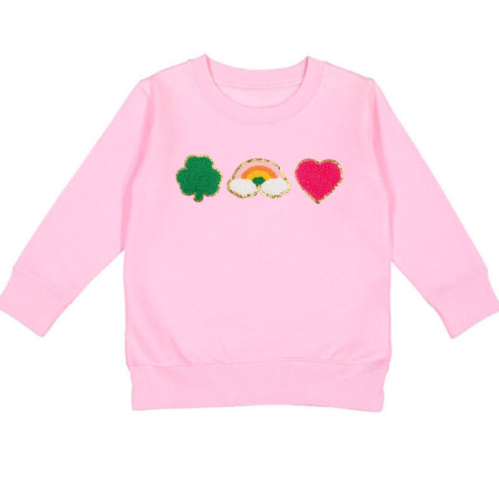 Lucky Treats Patch St. Patrick's Day Sweatshirt-SWEATSHIRTS & HOODIES-Sweet Wink-Joannas Cuties