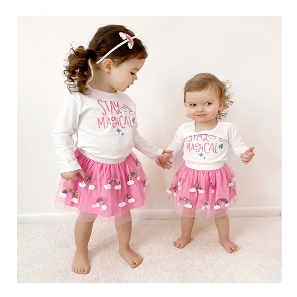 Magical Rainbow Kids Tutu-DRESSES & SKIRTS-Sweet Wink-Joannas Cuties