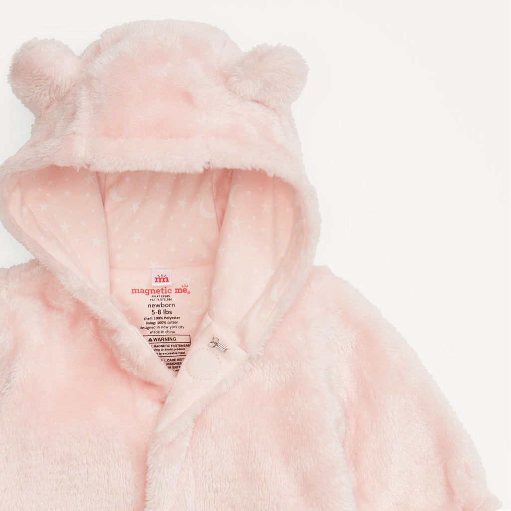 Pink Blossom Minky Magnetic Pram