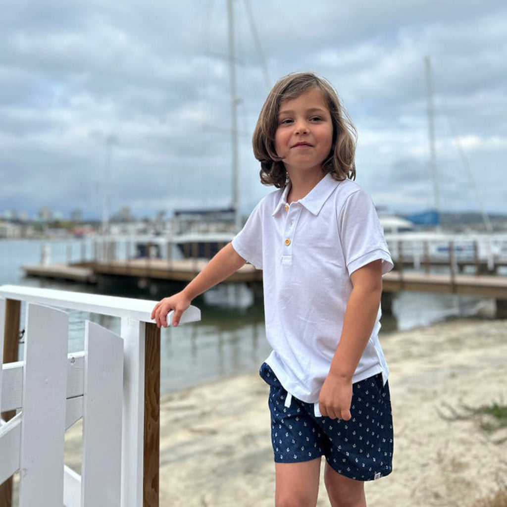 Mahalo Chambrey Anchor Woven Shorts