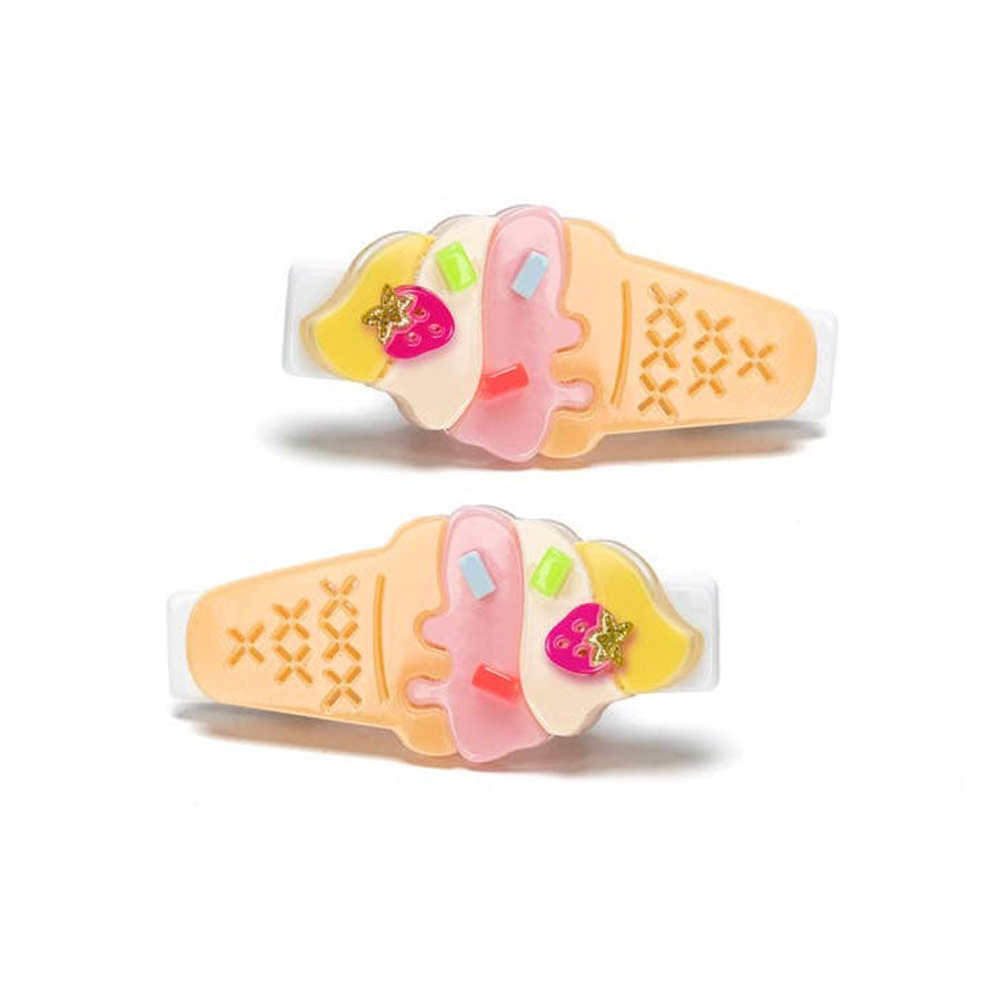 Melting Ice Cream Pastel Colors Alligator Clip-HAIR CLIPS-Lilies & Roses-Joannas Cuties