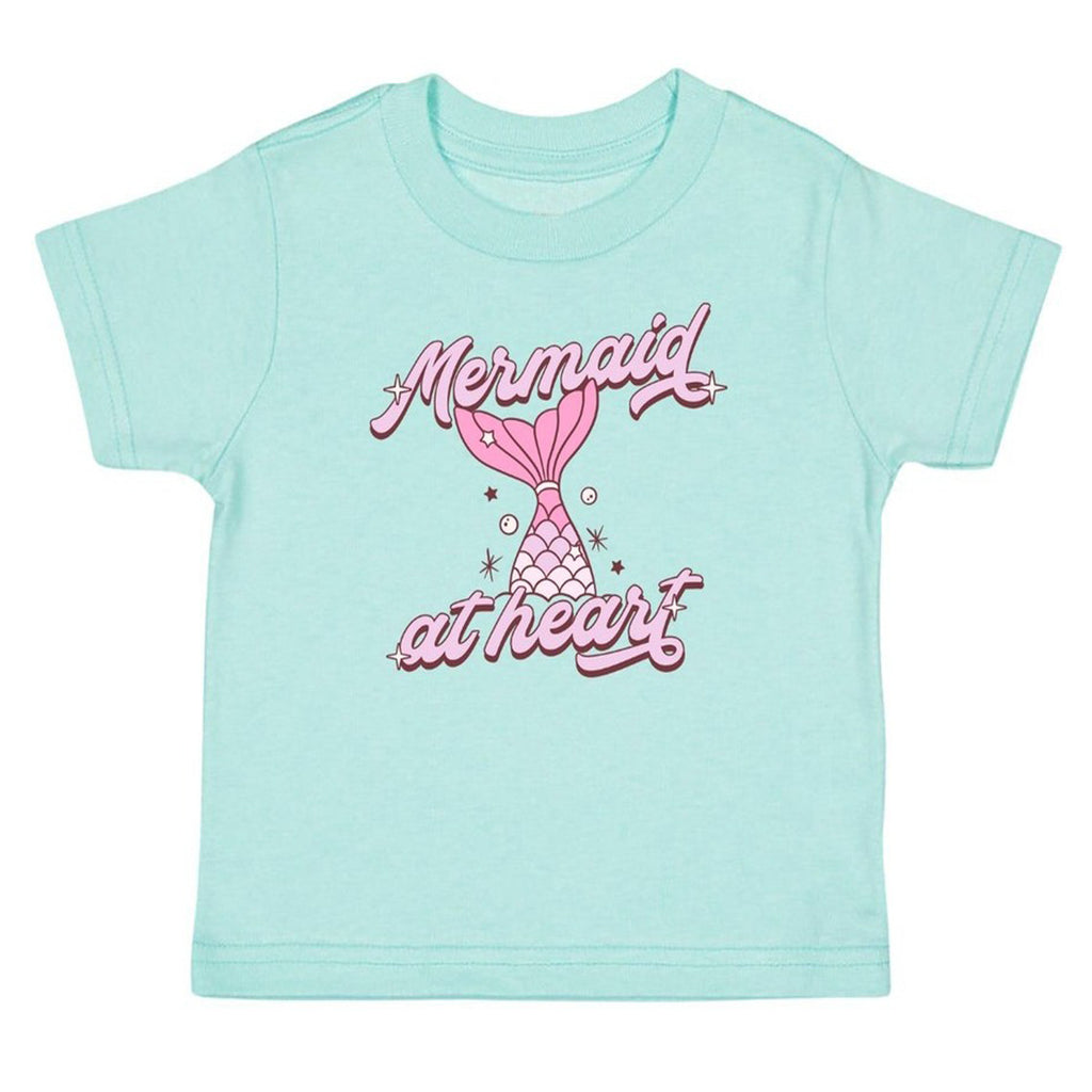 Mermaid At Heart Short Sleeve T-Shirt - Kids Summer Tee