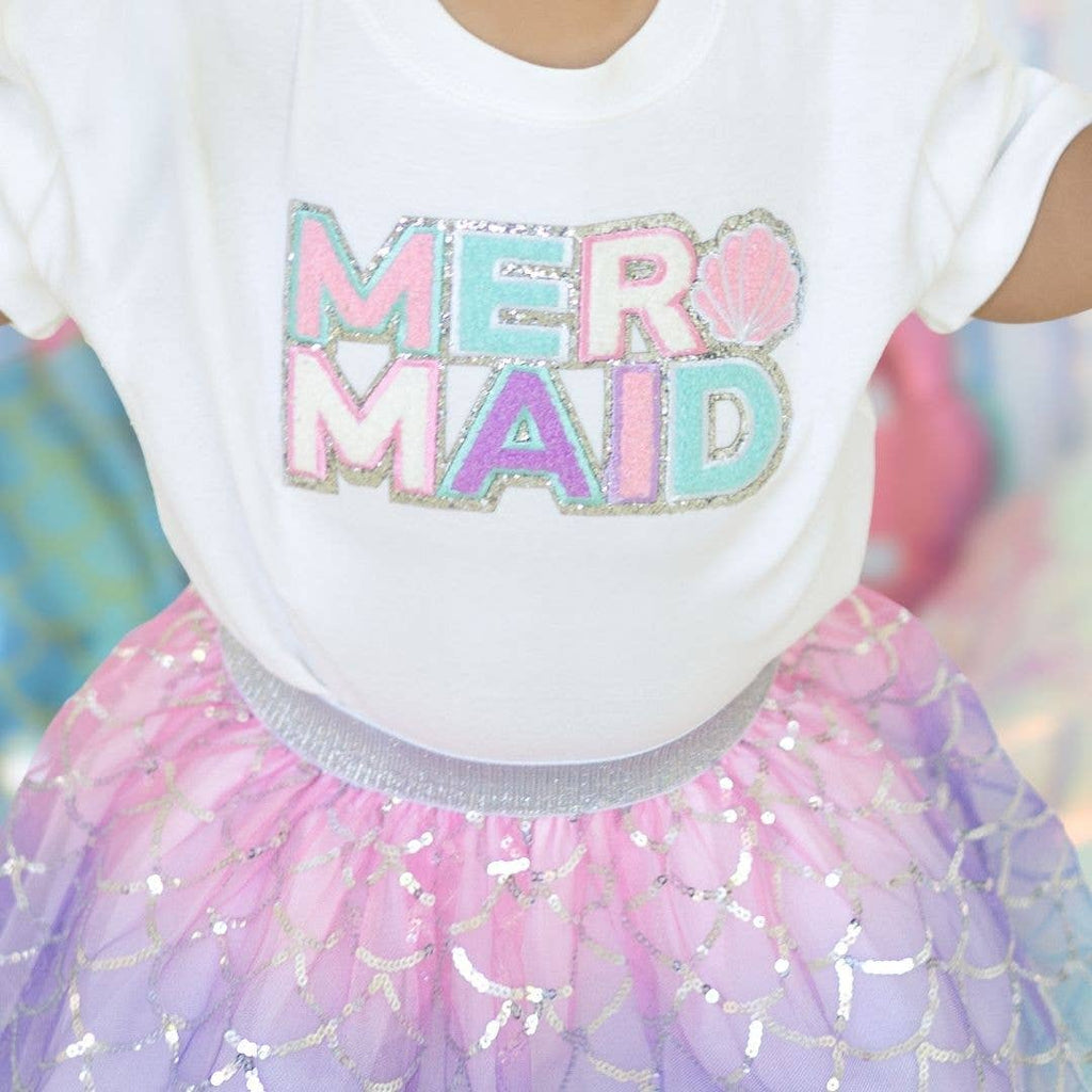 Mermaid Patch Short Sleeve Romper