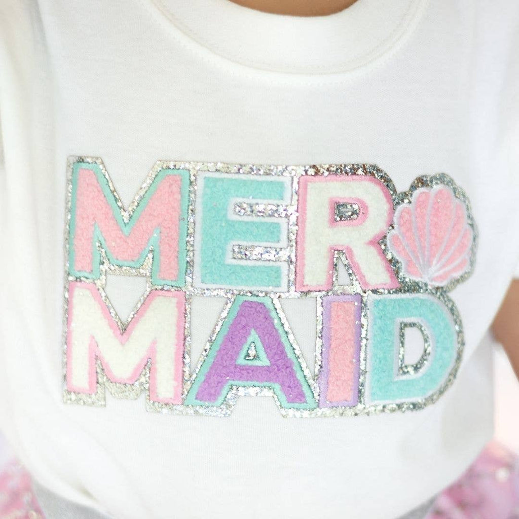 Mermaid Patch Short Sleeve Romper