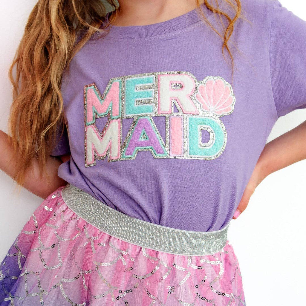 Mermaid Patch Short Sleeve T-Shirt