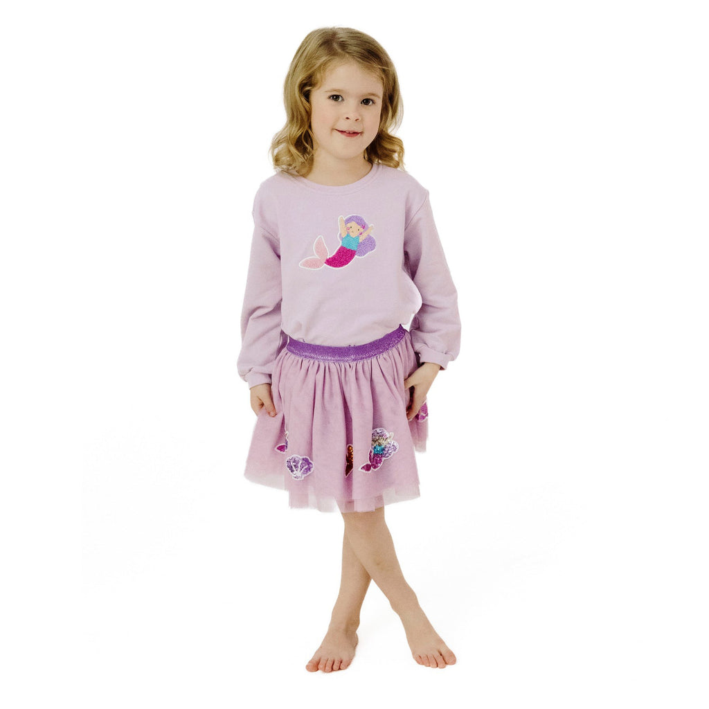 Mermaid Oversized Sweatshirt W/ Applique