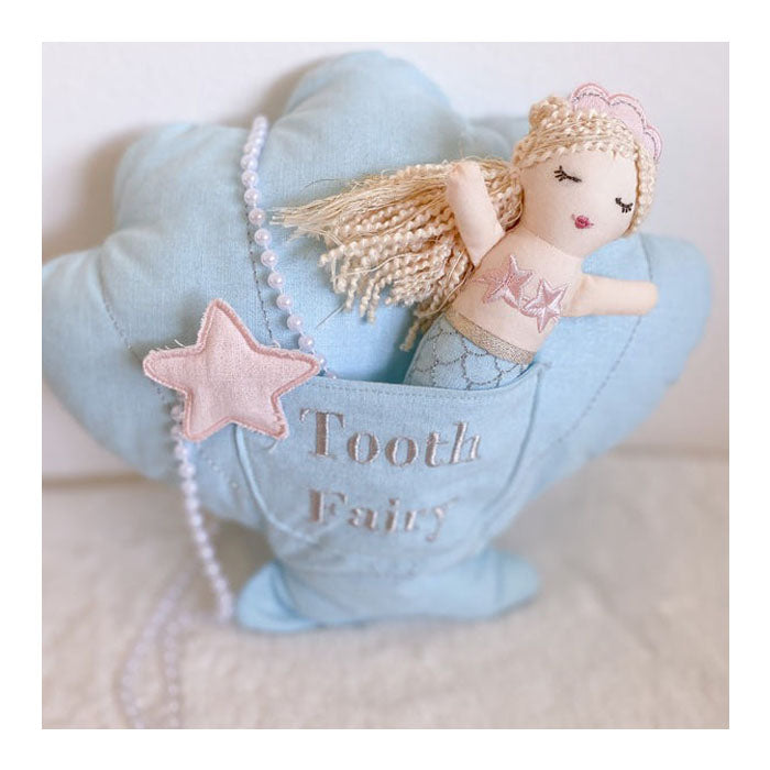 ‘Mimi' Mermaid Tooth Fairy Pillow & Doll Set-GIFTS-Mon Ami-Joannas Cuties